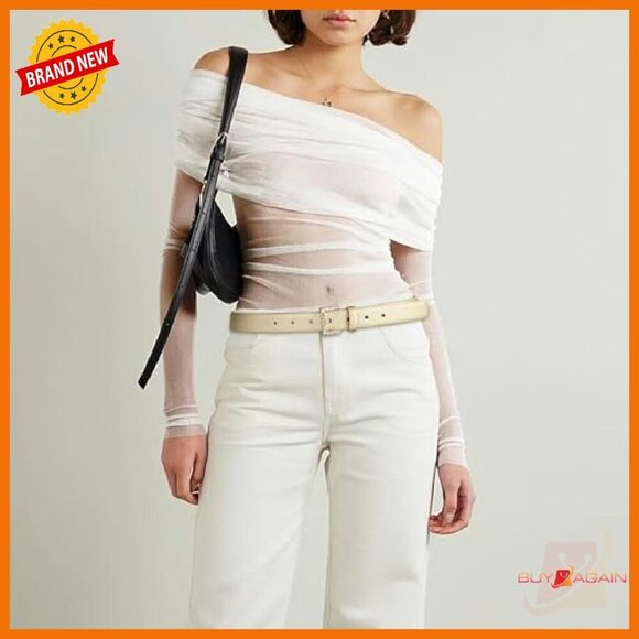 Women\'s Faux Leather Belt with Rhinestone Buckle for Jeans and Dresses main image 4